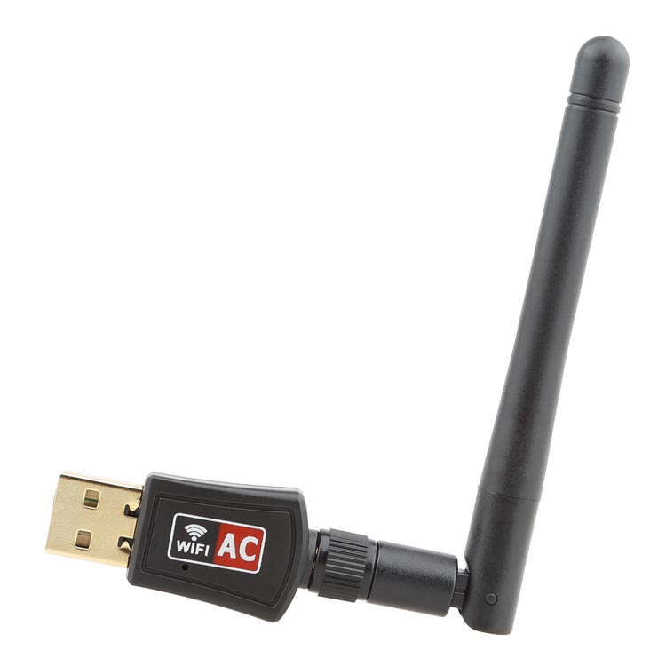 Lot van 2 pcs Dual Band 2.4/5 Ghz Draadloze USB WiFi Netwerk Adapter w/Antenne 802.11AC 600 mbps