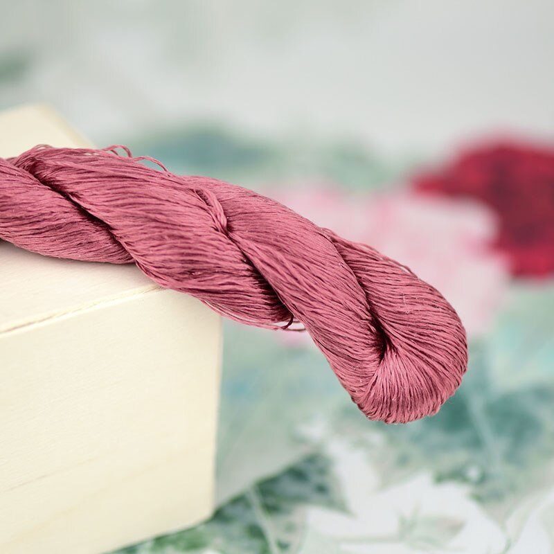 1pcs 100% silk thread hand embroidery embroider cross stitch 400m silk embroidery thread brick red series 10 pure colors: 6