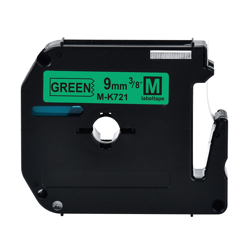 Multicolor 9/12mm mk231 tapes Compatible for Brother p-touch Label Printer mk-231 M-K231 MK-231 mk131 mk-131 m-k131 mk 431 531: 9mm black on green