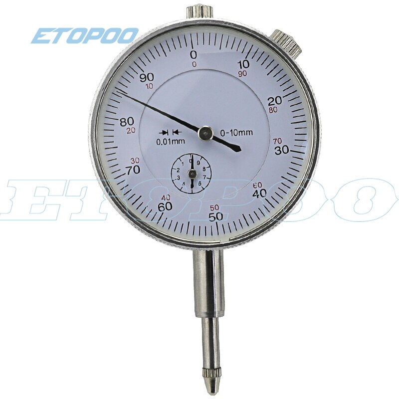 Precision Dial Indicator 0-3mm 0-5mm 0-10mm 0-25mm 0-30mm 0.01mm With Lug Dial Gauge Micrometer Caliper Table with directive: 0-10mm no directive