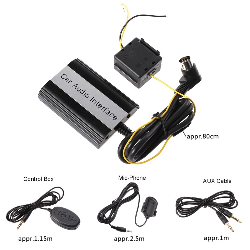 OOTDTY Handsfree Car Bluetooth Kits MP3 AUX Adapter Interface For Volvo HU-series C70 S40/60/80 V40 V70 XC70 Feb20