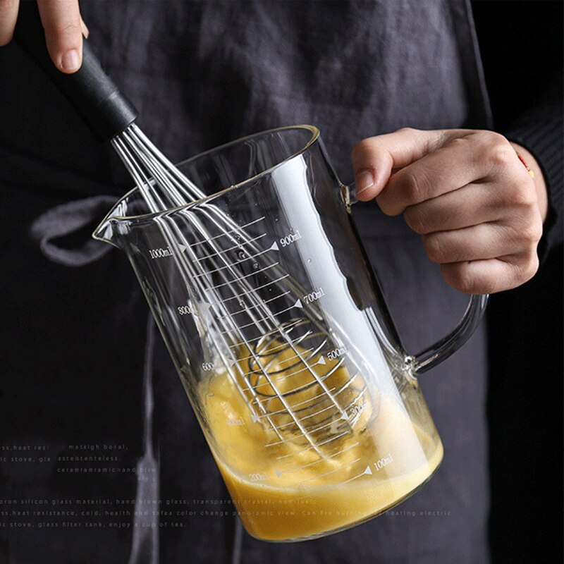 250Ml/500Ml/1000Ml Hoge Borosilicaatglas Maatbeker Kruik Duidelijk Melk Cup Voor Bakken Koken keuken Accesssories