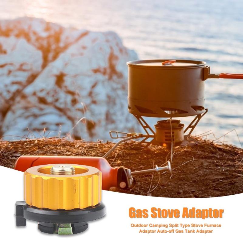 dauerhaft Gas Herde Adapter Klassische empfindlich Teilt Typ Herde Adapter Auto-aus Gas Panzer Adapter für draussen Camping Wandern