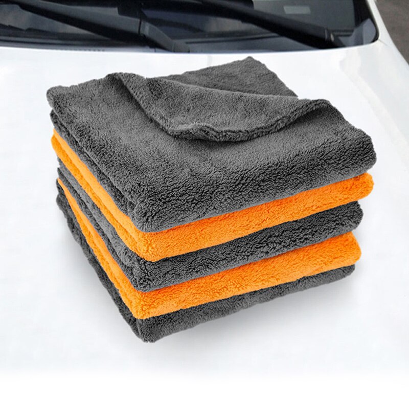 40 x 40cm premium mikrofiberhåndklær bilpleievask tykkere håndkle bildetaljer tørkeklut rengjøringsverktøy autovask tilbehør