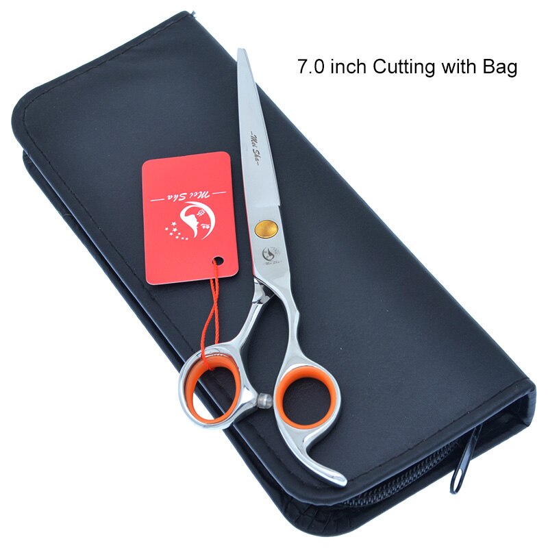 Ciseaux professionnels pour animaux domestiques, coupe en acier japonais 440c 7.0 pouces, ciseaux amincissants pour chiens, tondeuse pour couper les poils d'animaux A0128A: A0129A-04-70