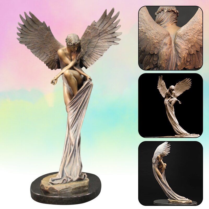 Verlossing Angel Creatieve Sculptuur Tuin Decoratie Outdoor Home Angel Beeldjes Tt-Best