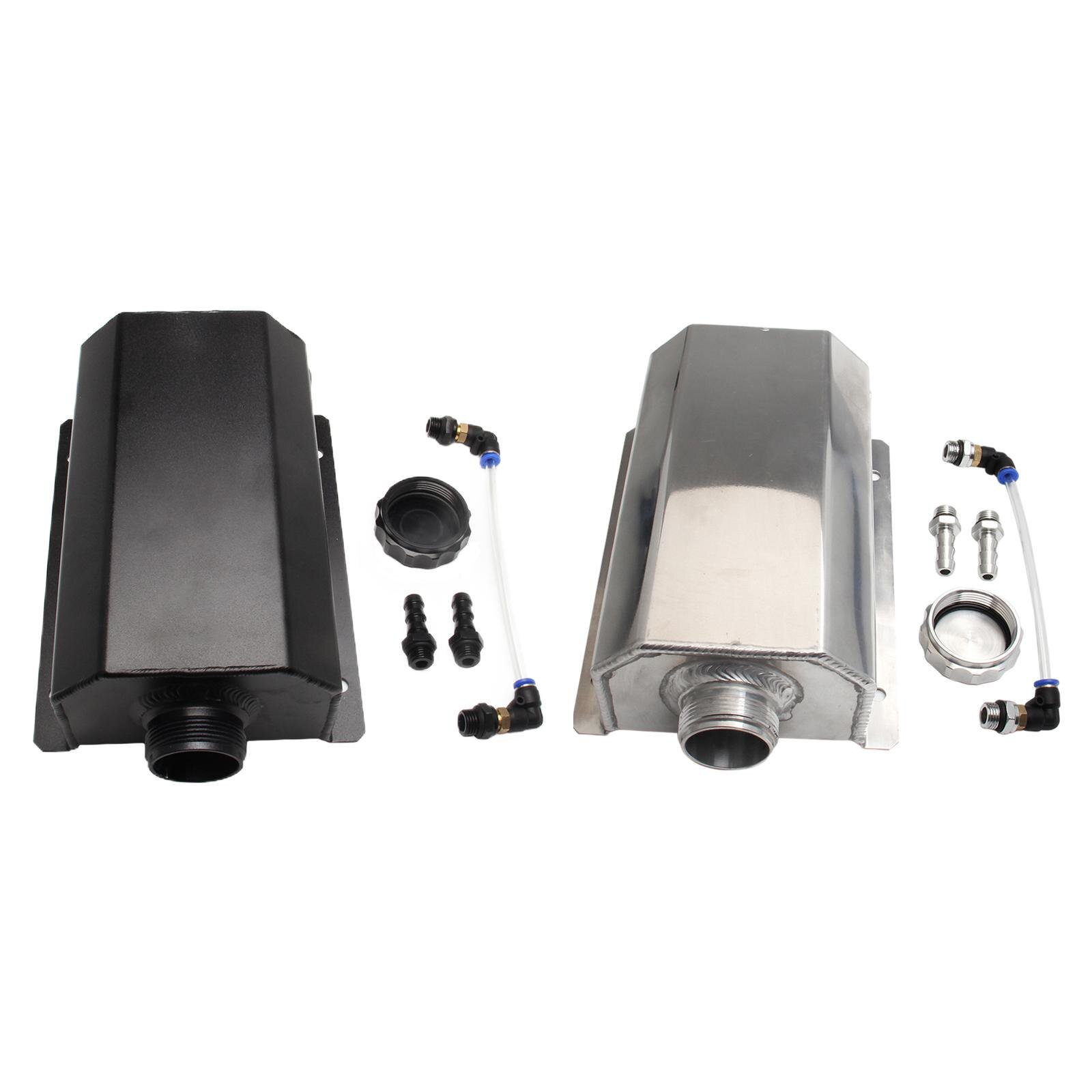 Oil Catch Can Tank 2L Coolant Radiator Overflow Tank Aluminum Reservoir Oil Can Tank Direct Replaces Accessories Easy to Install