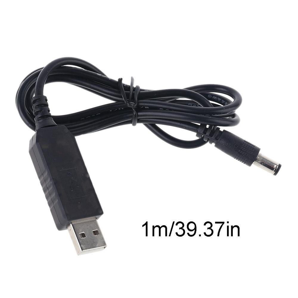 Universal USB 5V To DC 12V 5.5x2.1mm Step Up Cable Power Boost Line With LED Display For Router LED Strip and more 12V Devices