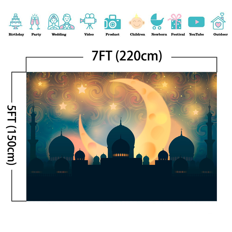 Mocsicka Arabian Nights Decor Achtergrond Verjaardag Photocall Achtergrond Foto Studio Aladdin 'S Lamp Fotografie Achtergronden