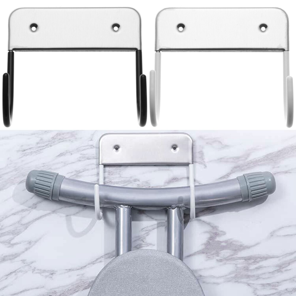 Multi-function stainless steel Wall Mount Ironing Board Hook Holder Dryer Storage Shelf Practical Organizer Racks Space Saving