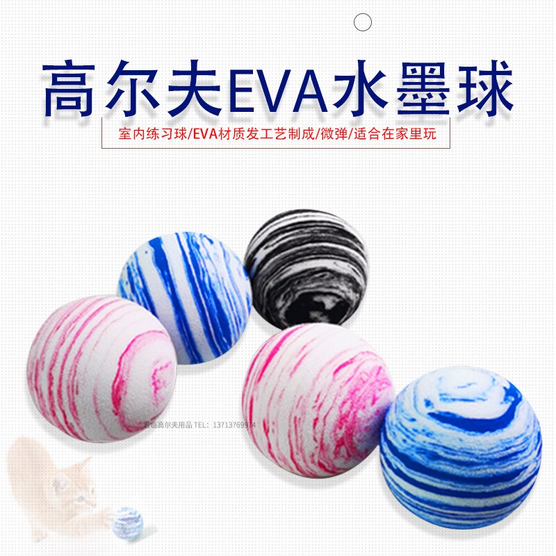 Golf Inkt Bal Indoor Oefenen Bal Eva Zachte Bal Foam Bal Multi-Gekleurde Ballen Speelgoed Huisdier Bal entertainment