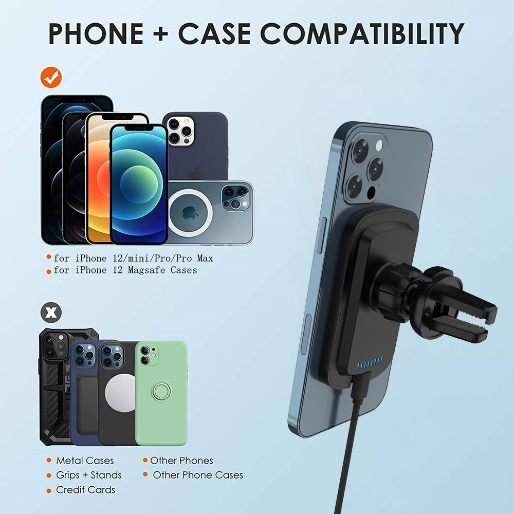 FDGAO Automatic Gravity Qi Wireless Car Charger Mount For IPhone 11 XS XR X 8 10W Fast Charging Phone Holder for Samsung S10 S9