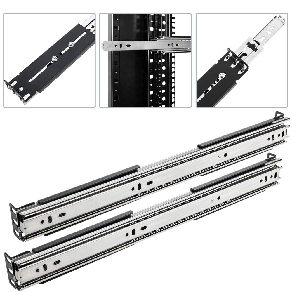 RackMatic-lato estensibile 450 millimetri telescopico guide per rack 19 "IPC caso