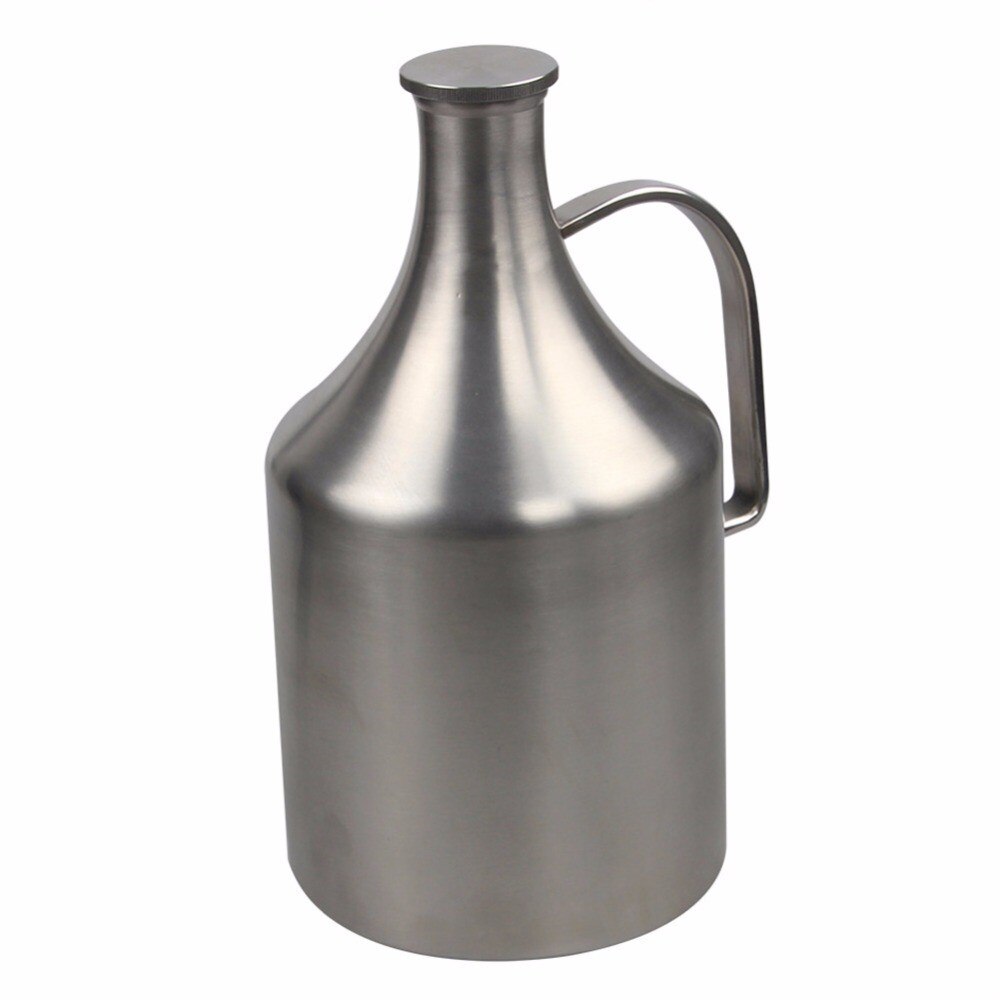 2L Liquor Bottle Portable Outdoor Liquor Barrel Two Hair Barrel Beer Barrel 304 Food Grade Stainless Steel