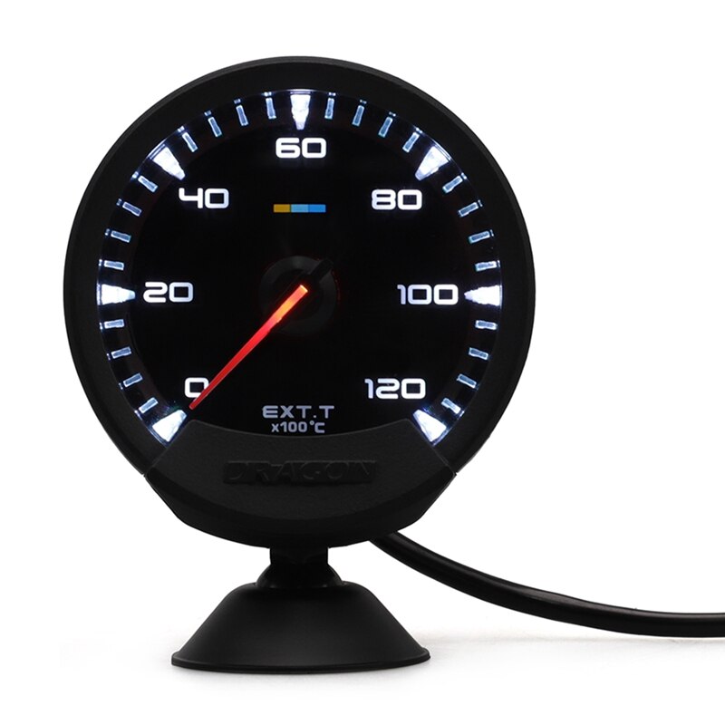 Medidor de temperatura de gases de escape para coche, indicador de Egt 0-12000C de 60mm con Sensor para Greddy