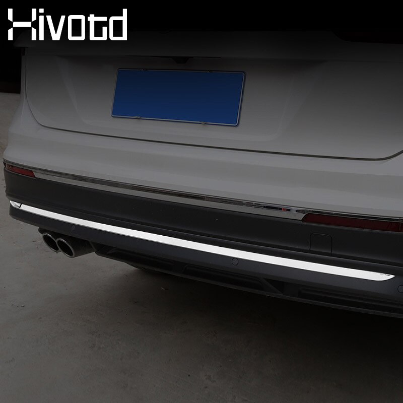 Hivotd For Volkswagen Tiguan MK2 Stainless Rear Tail Trunk Lid Molding Trims Strip Cover Trim accessories car styling