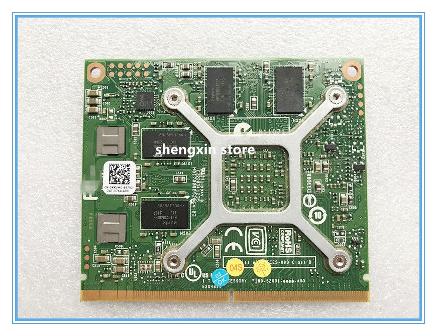 !  k1000m k 1000m grafikkort  n14p-q1-a2 2gb cn -0 kkvmc 0 kkvmc kkvmc til bærbar hp elitebook 8560w 8570w