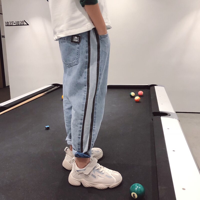 IENENS Scarni Dei Jeans del Ragazzo Dei Bambini Del Cowboy Pantaloni di colore Chiaro Del Denim Pantaloni Lunghi Pantaloni Dei Capretti Del Bambino del Ragazzo Dei Jeans Strech