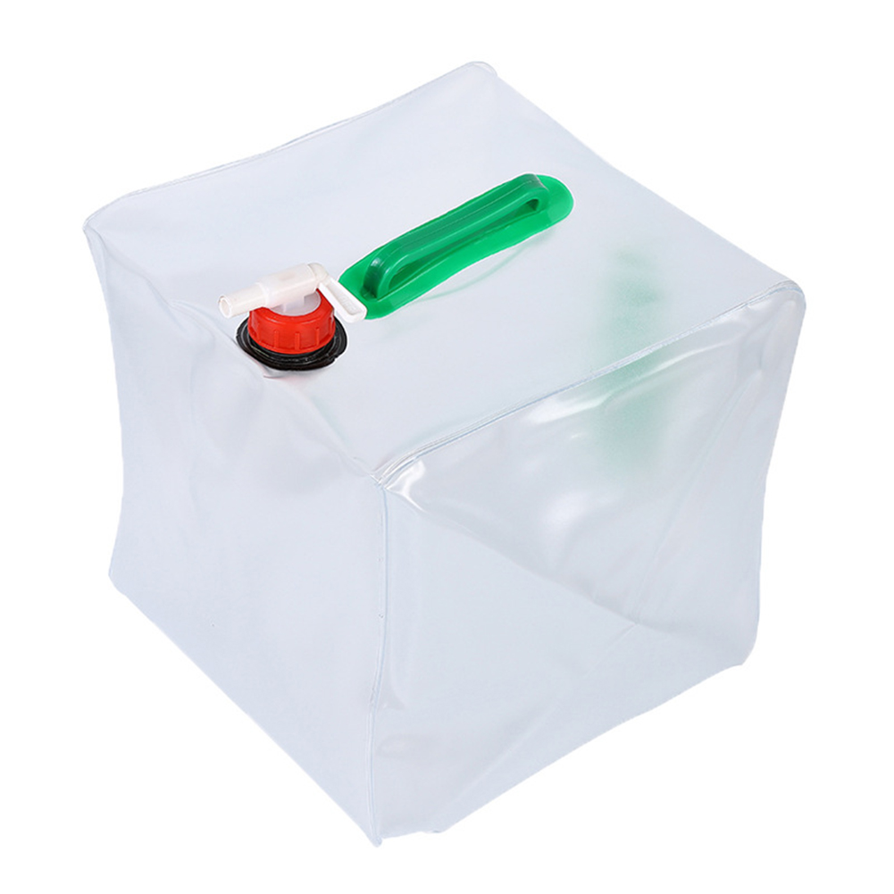 10/20L Opvouwbare Water Opslag Container Outdoor Wandelen Vissen Camping Opvouwbare Pvc Drinken Tas Water Tank Opvouwbare Emmer: 20L double lift