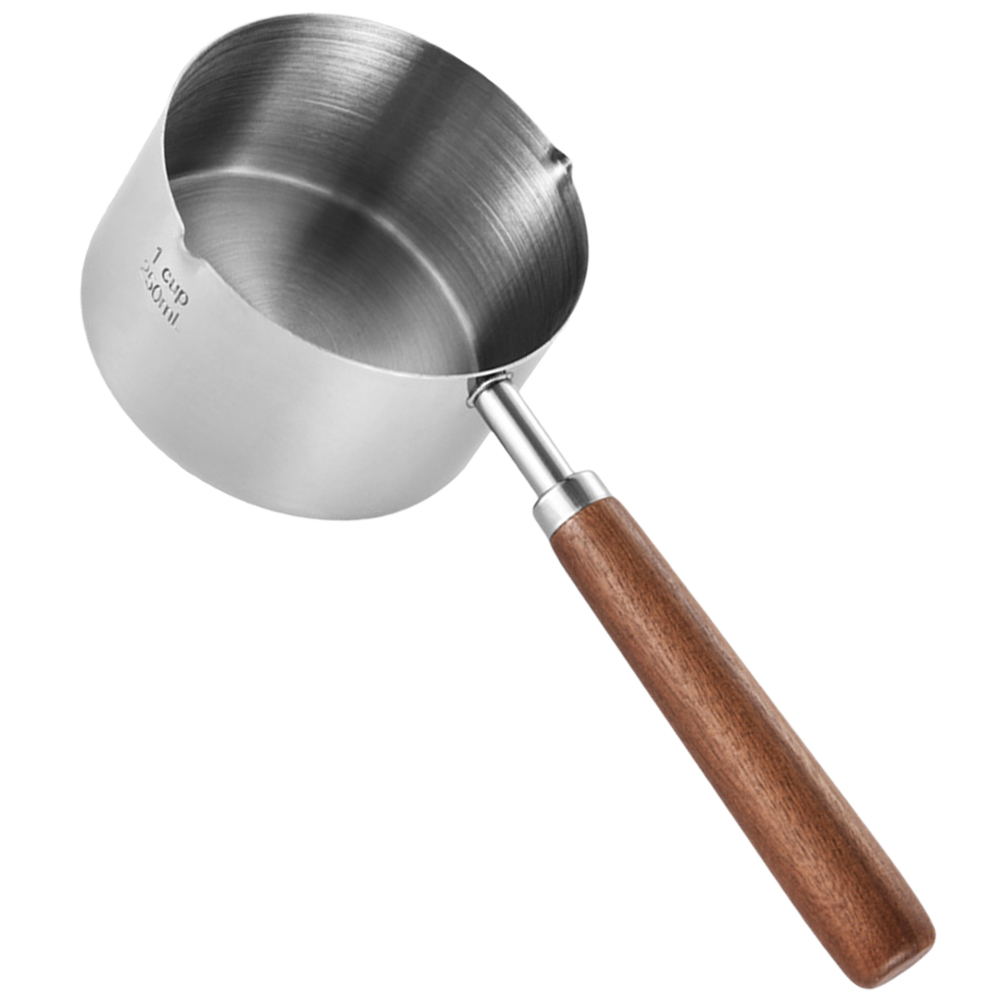 Sartenes pequeñas de acero inoxidable para bebé, utensilios de cocina, cuchara, cucharón, jarra de espuma, Mini salsa, 304