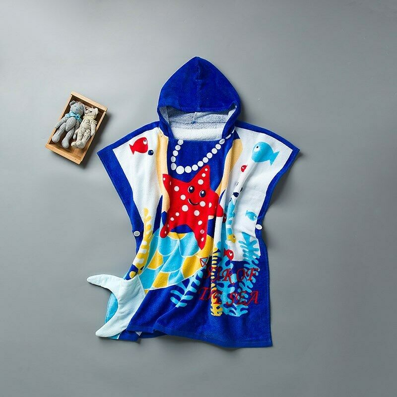 Taigood Peignoir Enfant à Capuche Garçon Fille - Robe De Chambre Douce Flanelle Pyjama - Motifs Animaux