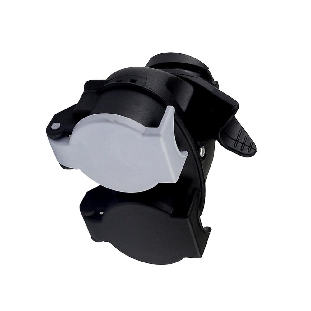 OLOMM 13 Pin To 7 Pin Double-head Connector RV Trailer Power Connector Plug Socket Connector