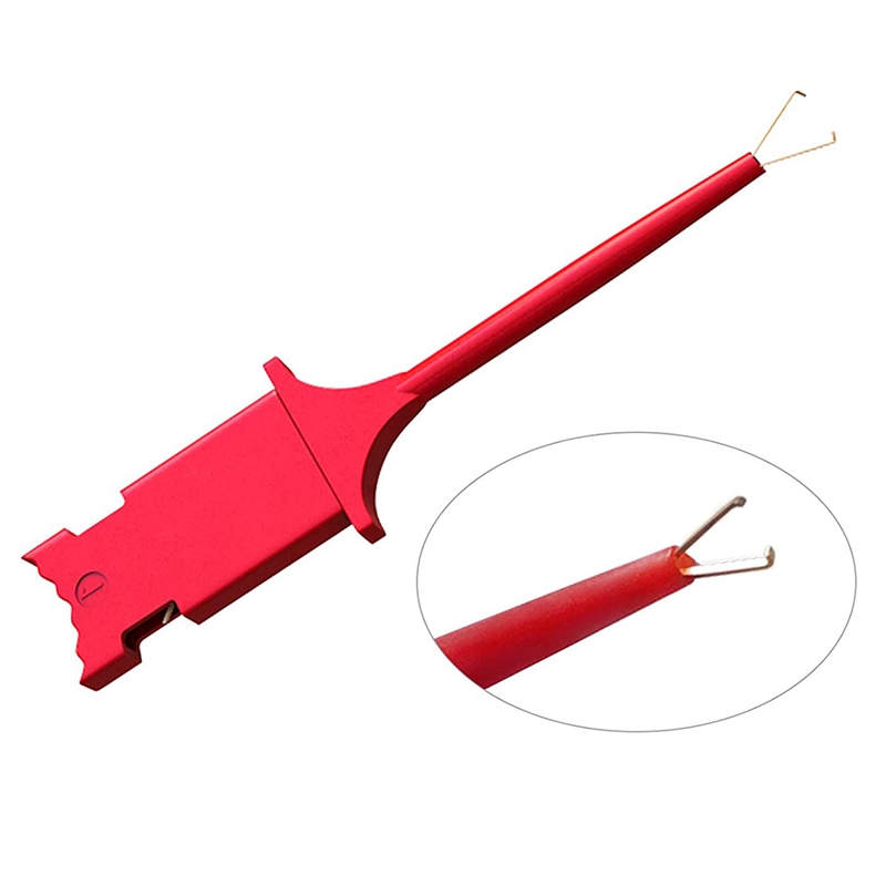 Mini Grabber SMD IC Test Hooks 12PCS Flat Test Clips For Electrical Testing 6 Colors