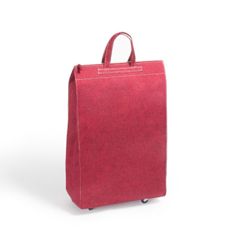 bolso de compras plegable para mujer, bolso con ruedas portátil de , bolso organizador de comestibles de gran capacidad, bolso de ruedas para hombre: Red