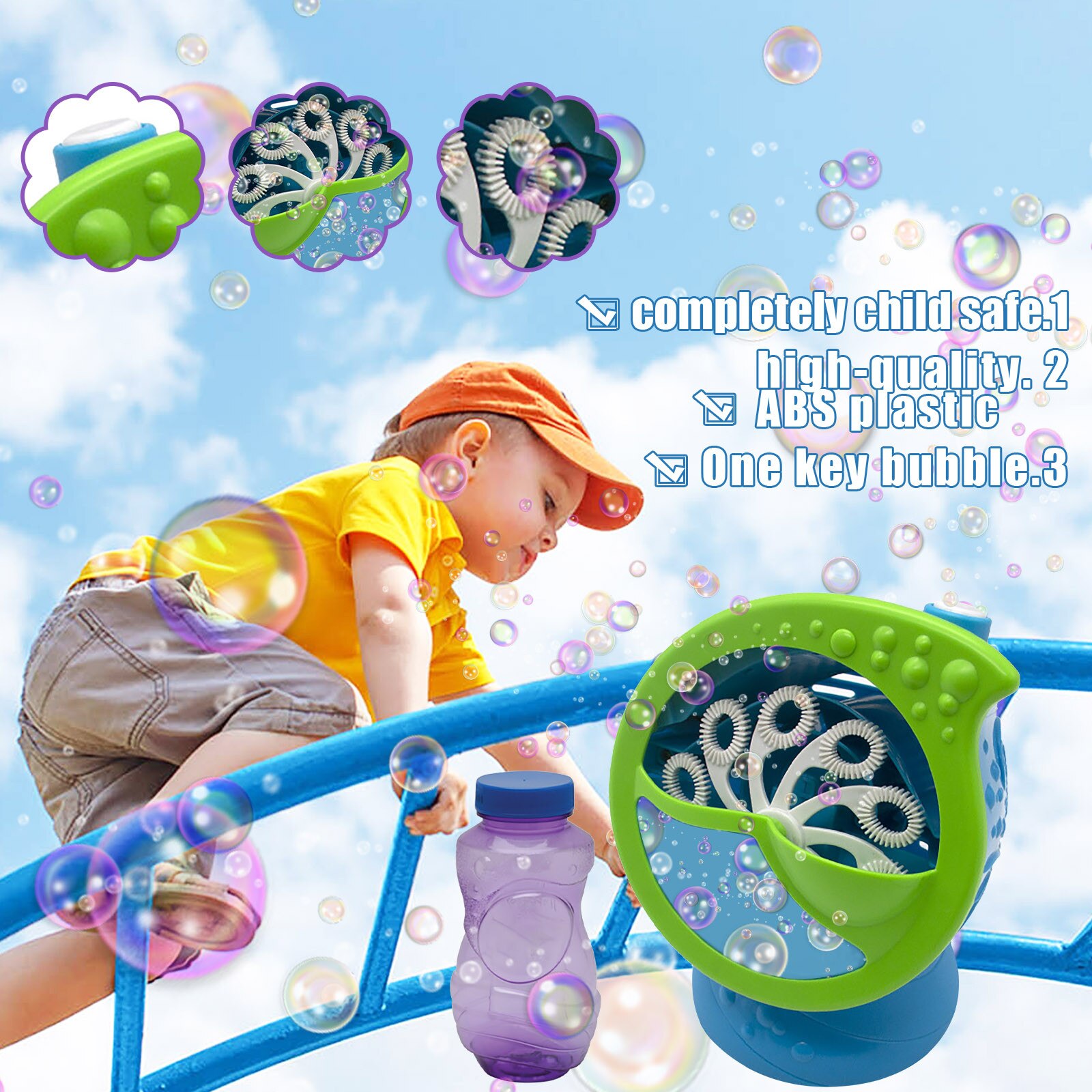 Zomer Bubble Machine Automatische Bubble Blower Draagbare Bellen Maker Voor Kids Funny Zeepbellen Voor Kinderen Outdoor Speelgoed L4