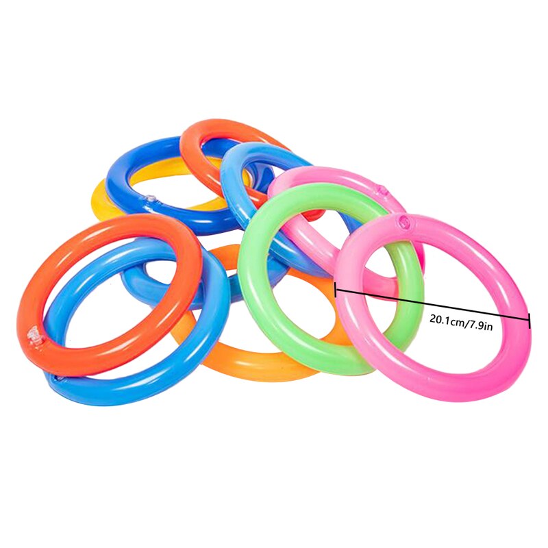 1 x aufblasbare kaktus-poolringe, aufblasbares poolspielzeug mit 4 ringen, sommer-familien-partyspiel Ich bin freien