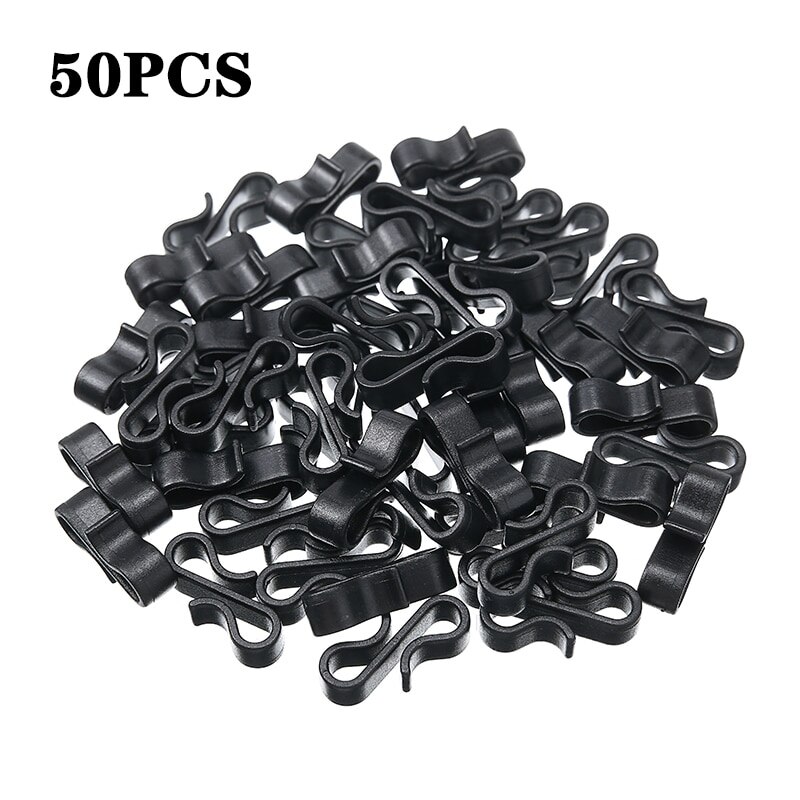 Mayitr Gutter Hooks Heavy Duty Clips Year Christmas Party Fairy Lights Decoration Clip Tools Parts 10/50/100pcs