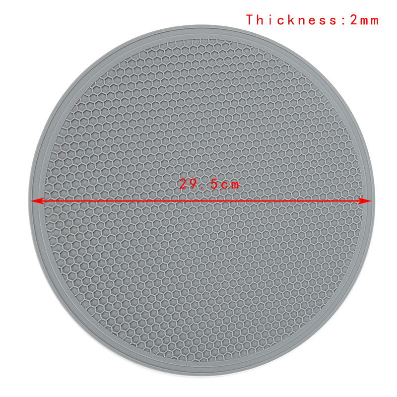 30 cm grote siliconen mat onderzetter hittebestendige placemat honingraat antislip pannenlap tafelmat ronde bekermat keukenaccessoires