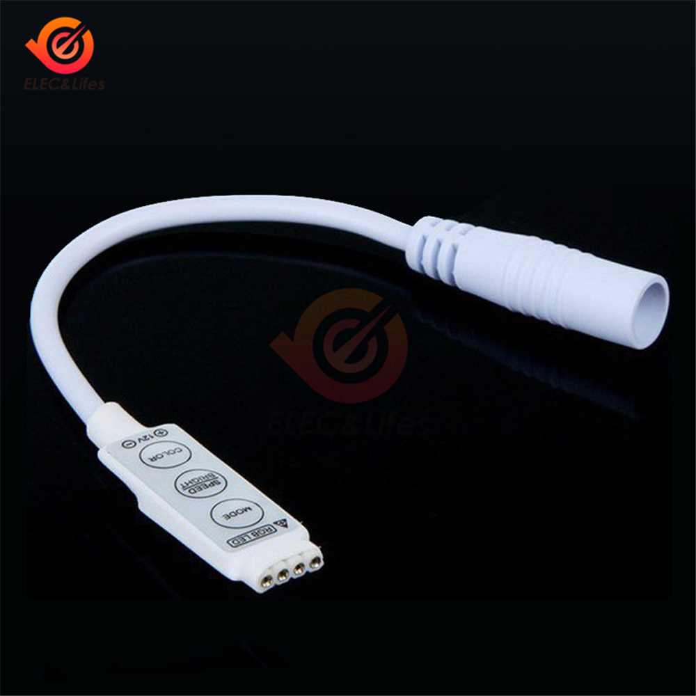 Led strip touch dimmer rgb lysstyrkekontrol led dimmer switch 3 taster dimmer 12v justering af lyskontakt 3528 5050 5630