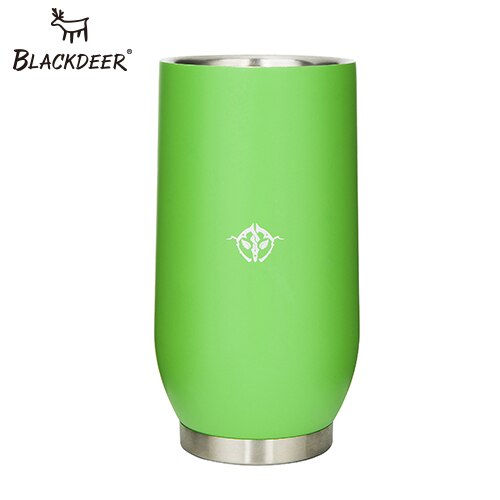 Vaso termo BLACKDEER de 11 OZ, vaso de cerveza para acampar al aire libre, vaso de doble capa de acero inoxidable 304, taza para el vientre de café con agua helada: green