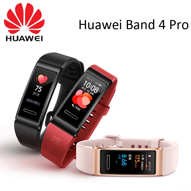 Huawei Band 4 Pro Gps Smart Band Amoled 0.95Inch Metalen Materiaal Hartslagsensor Sleep Polsband