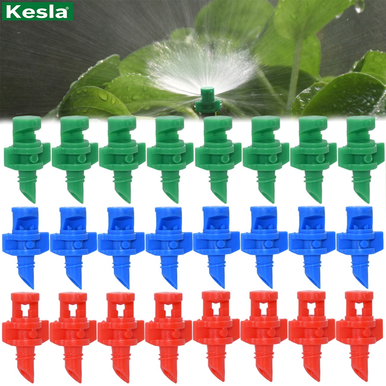 20PCS 90/180/360 Degree Angle Simple Refraction Nozzle Sprinkler Head Thread Connection Garden Tree Irrigation Mist Sprayer