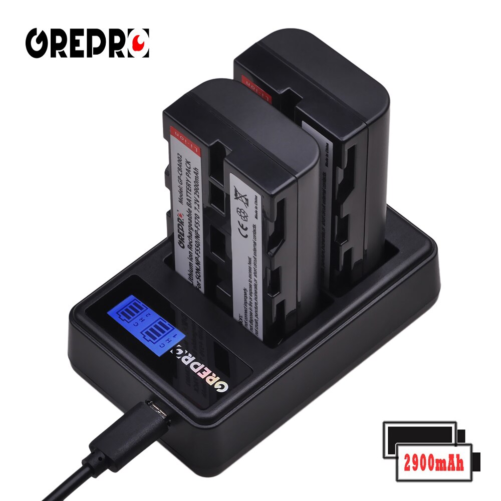 2 kpl 2900 mah np -f550 np f550 npf 550 akku + lcd -kaksoislaturi sony np -f330 np-f530 np-f570 np-f730 np-f750 np-f770 np-f970: lle