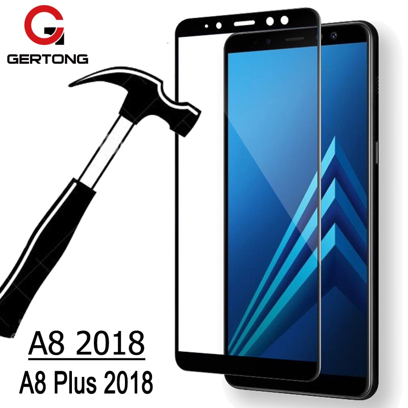 GerTong Screen Protector Voor Samsung Galaxy A8 A530F Volledige Cover Gehard Glas Voor Samsung A8 Plus A730F Veiligheid glas