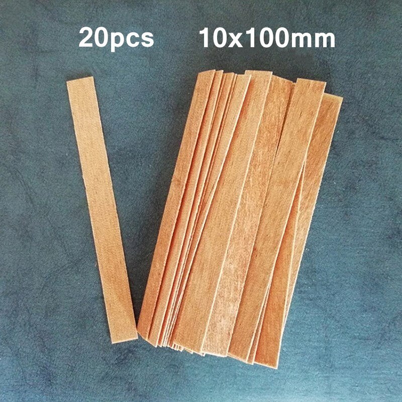 20PCS Wooden Candles Wick with Sustainer Tab DIY Candle Making Supplies Soy Parffin Wax Wick for DIY candle material: 20pcs 10x100mm