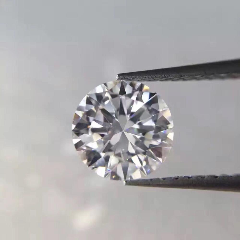 8.5mm GH Color Moissanite Round Brilliant Cut Loose stone 2.5ct Carat Excellent lab diamond ring material