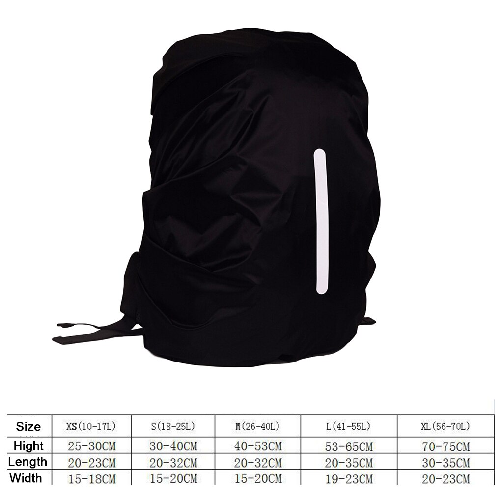 Safe Backpack Rain Cover Reflective Waterproof Bag Cover Outdoor Camping Travel Rainproof Dustproof