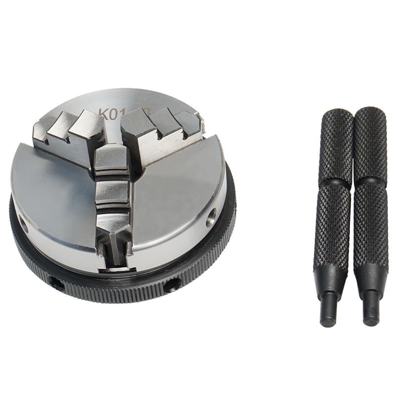Mandrin de tour manuel, Mini mandrin à 3 mâchoires, serrage auto-centrant, en acier trempé, 14x1, k02-50mm k02-63mm K01-50mm k01-63mm