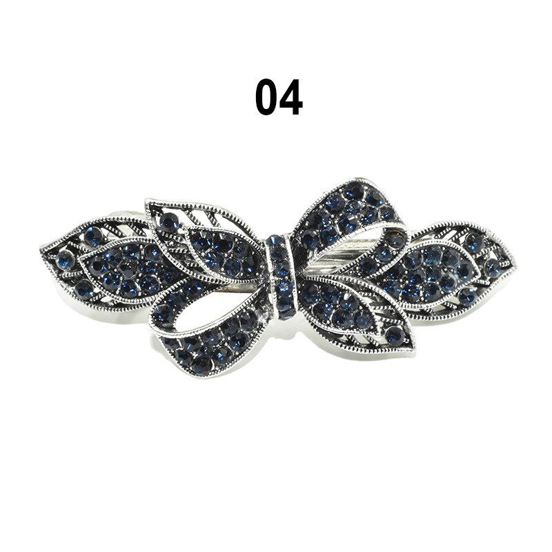 Rhinestone Hairpin Flower Leaf Butterfly Hairins Retro Hair Clip Pin Accessories For Women Shinning Barrettes Ponytail Headwear: 4