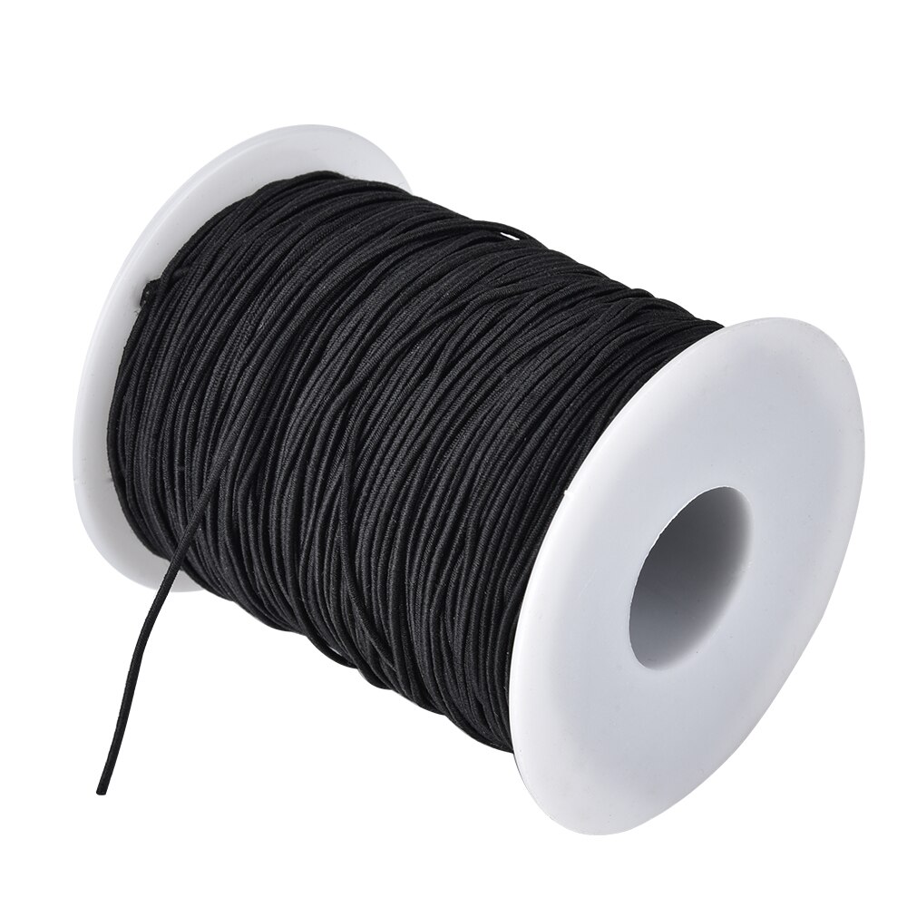 Cordón elástico con cuentas, hilo, tela elástica, cuerda para manualidades de 1mm (100m)