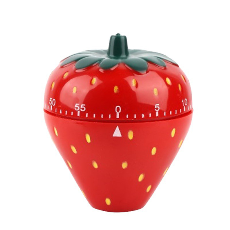 Strawberry Shape Timer Kitchen Cooking Reminder Cooking Alarm Clock Kitchen Tools Mechanical Timer Countdown Timer
