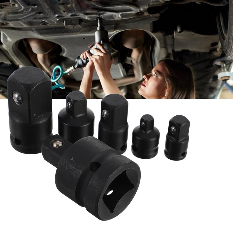 6pcs/Set Impact Socket Adaptor Set Ratchet Drive Increaser Reducer Convertor Set