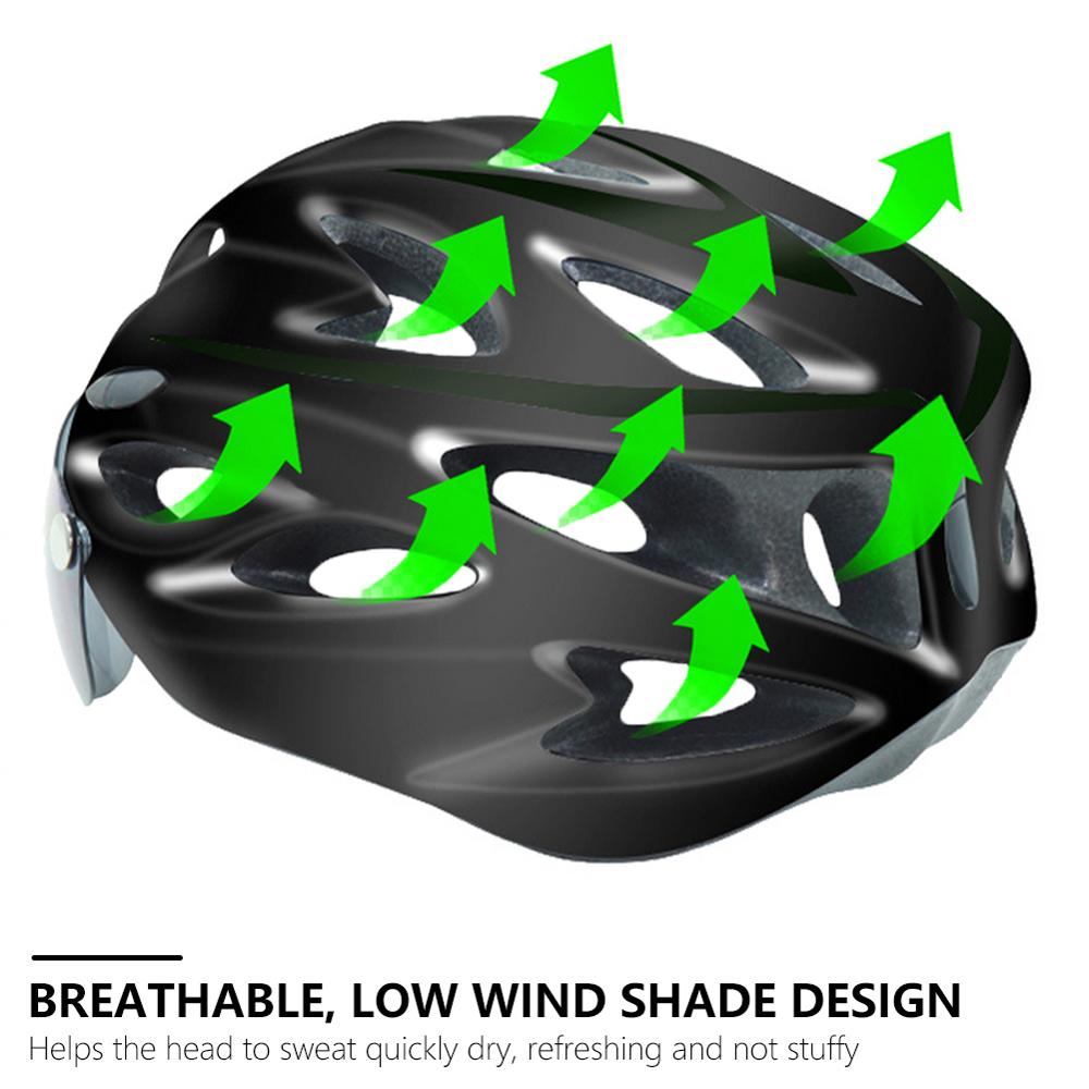 2020Cairbull Ultralight Cycling Helmet With LED Light Visor Goggles Bike Taillight Intergrally-molded Mountain Road MTB Helmets