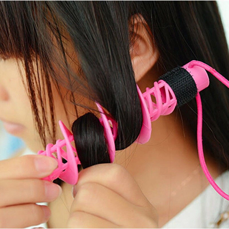 Magiczne lokówki robić włosów długa spiralna zestaw rolek łatwe szybkie narzędzie robić majsterkowania nieopalany loki wałki robić włosów