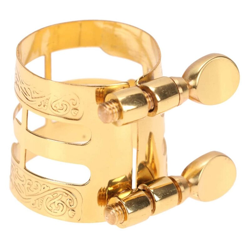 Metalen messing e altsax rubber bakeliet mondstuk rietbinder met gesneden voor altsaxofoon en klarinet accessoire: Default Title