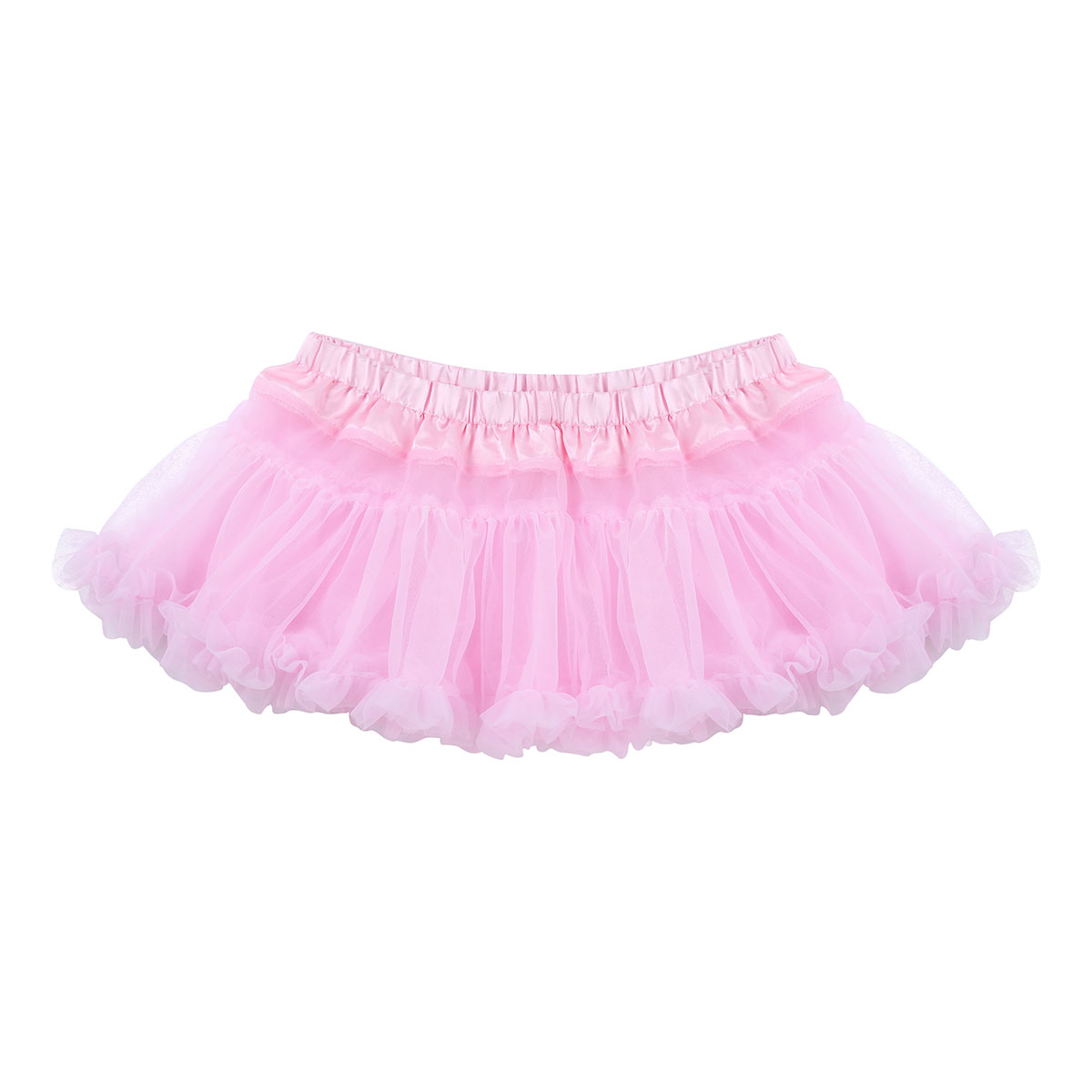 Sissy – jupe courte en Tulle doux à volants pour homme, Lingerie unisexe, vêtements de maison, Mini jupe Tutu, tenue Gay, jeu de rôle